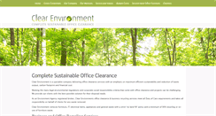 Desktop Screenshot of clear-environment.co.uk
